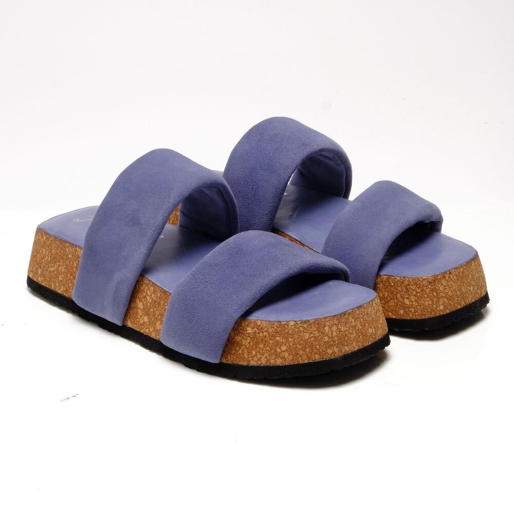 🎉LAST CHANCE🎉 FREE PEOPLE Fairmount Flared Sandals / Seascape - Picture 9 of 11